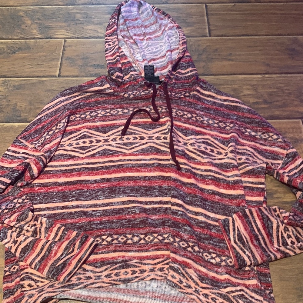 boho patterned hoodie